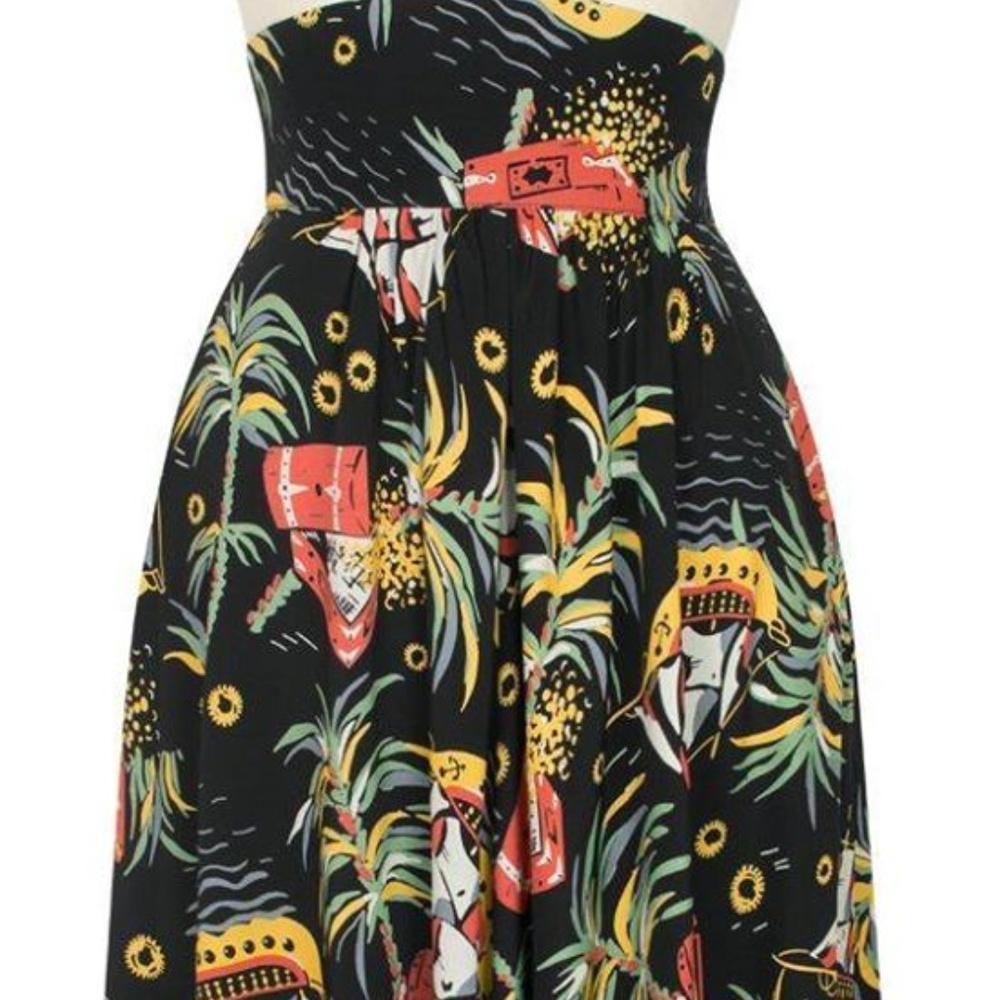 Pirate Treasure 40s Skirt- size 4